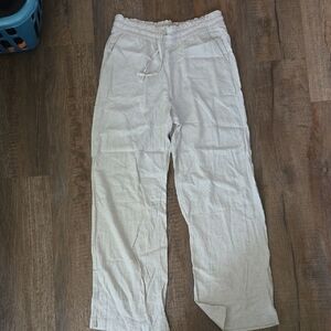 Hollister Cream Track Pants